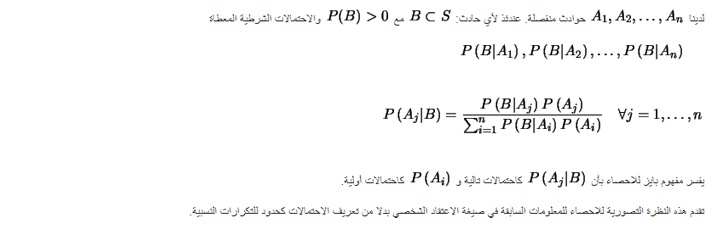 نظرية بيس Bayes theorem