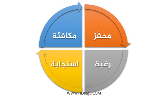 العادات الذرية التحفيز الرعبة الاستجابة المكافئة